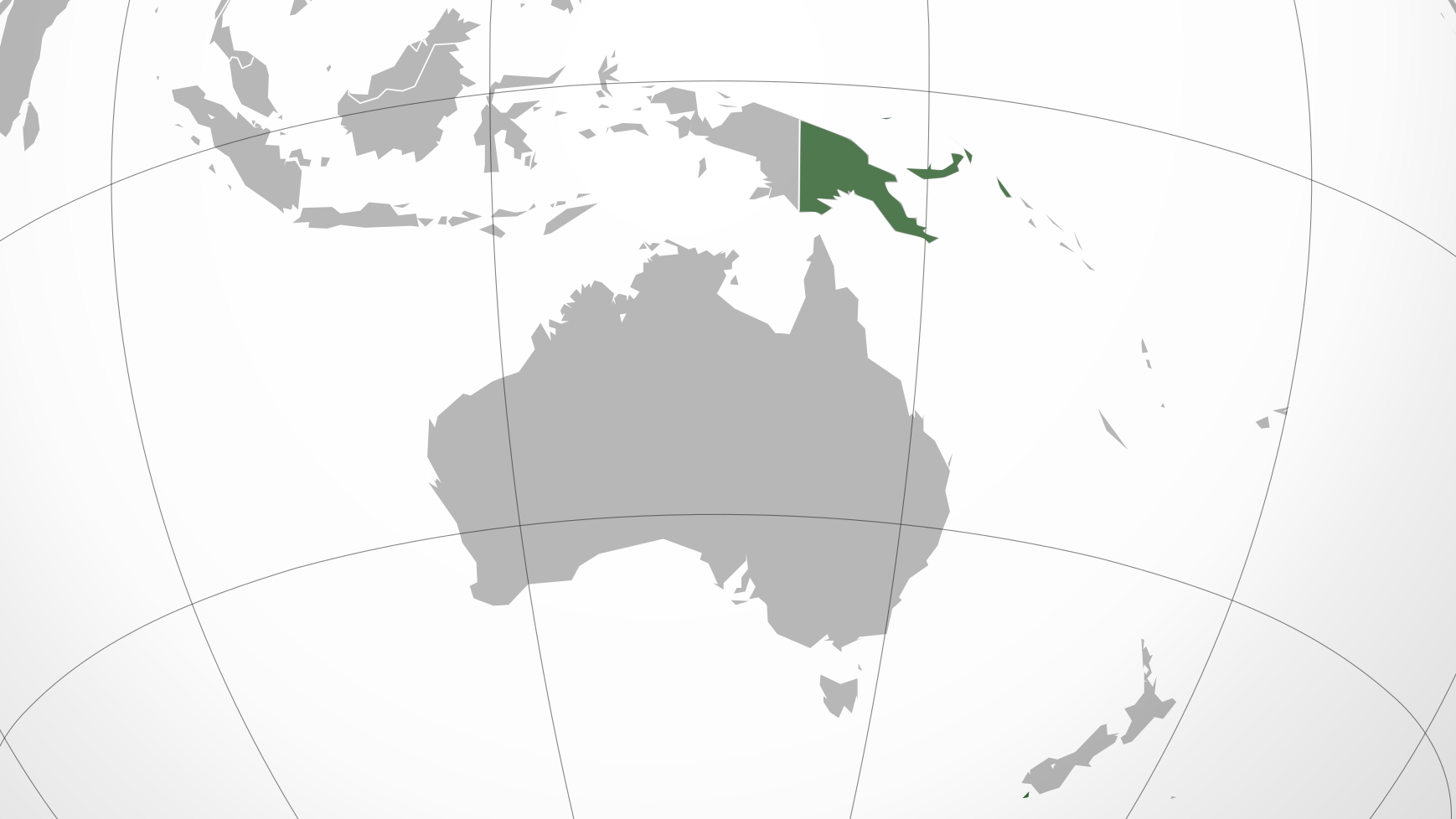 Папуа — Новая Гвинея (выделена зеленым)