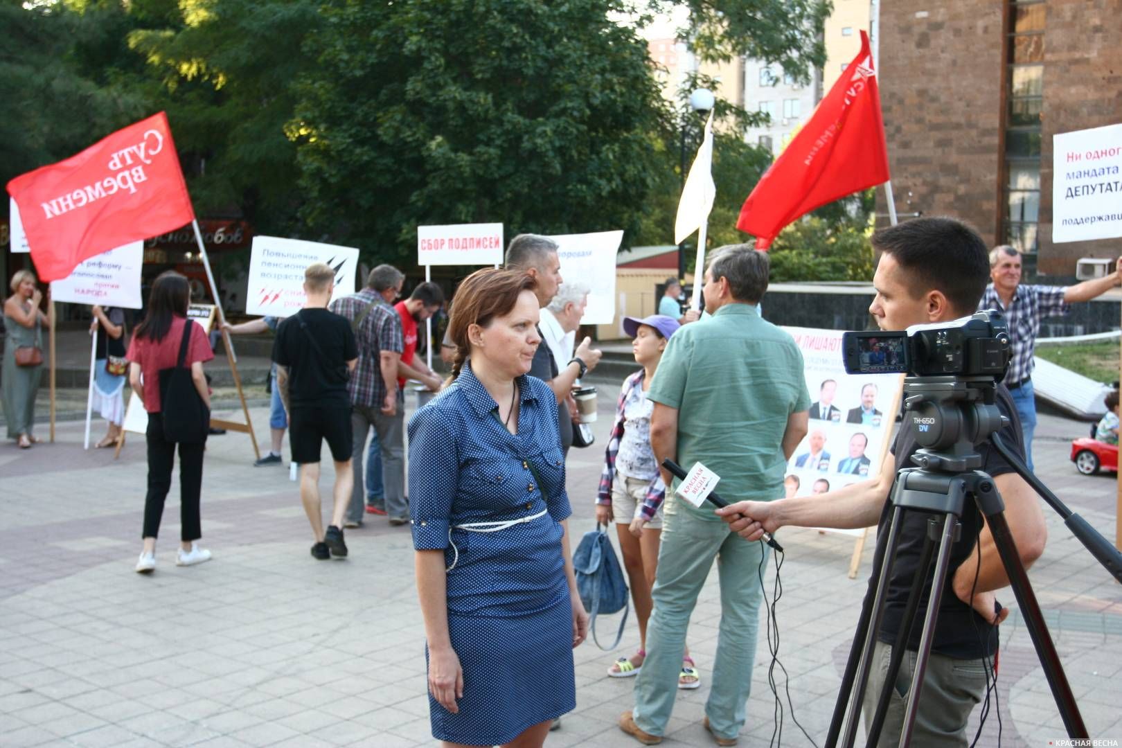 Пикет против пенсионной реформы. Ростов-на-Дону. 19.08.2018