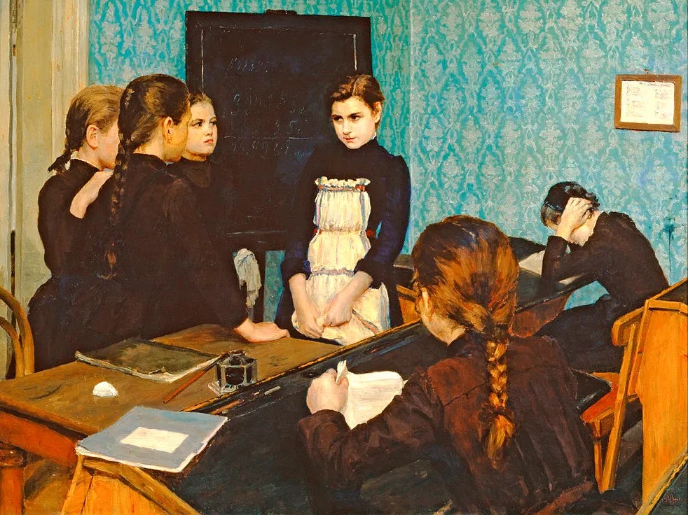 Эмилия Шанкс. Новенькая в школе (фрагмент). 1892