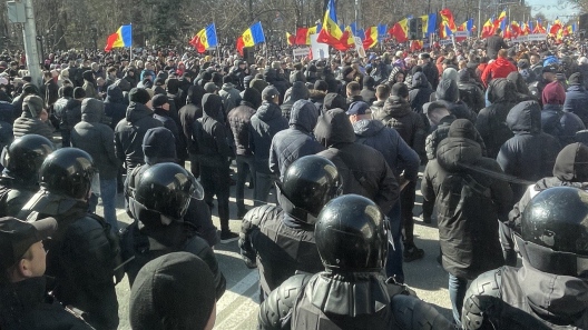 Акция протеста в Кишиневе 12.03.2023 г