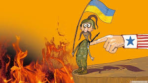 Украинский солдат. Карикатура.