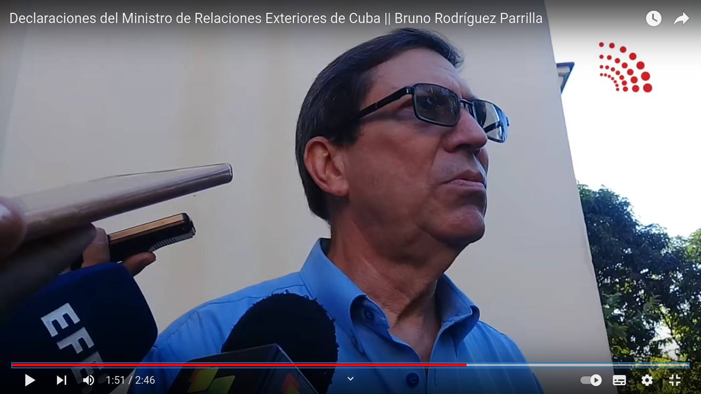Министр иностранных дел Республики Куба Бруно Родригес Паррилья