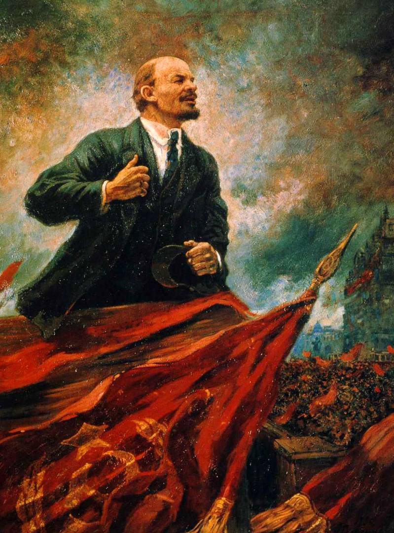 Александр Герасимов «Ленин на трибуне» 1930