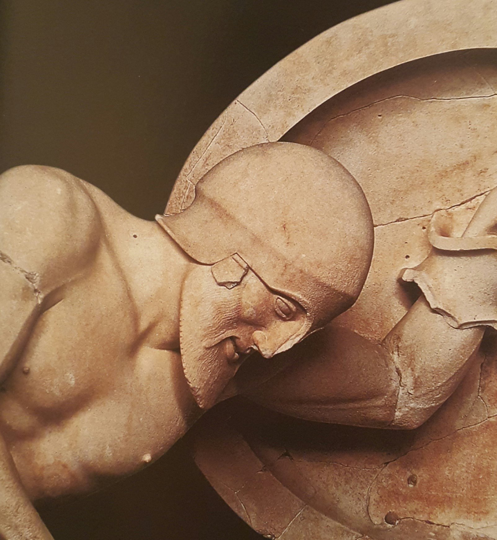 Скульптура раненого воина с фронтона храма Афины в Эгине. Около 490–480 г. до н. э.