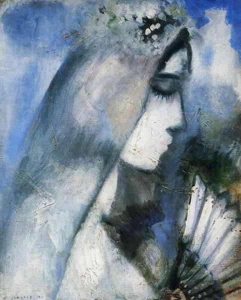 Марк Захарович Шагал. Невеста с веером. 1911
