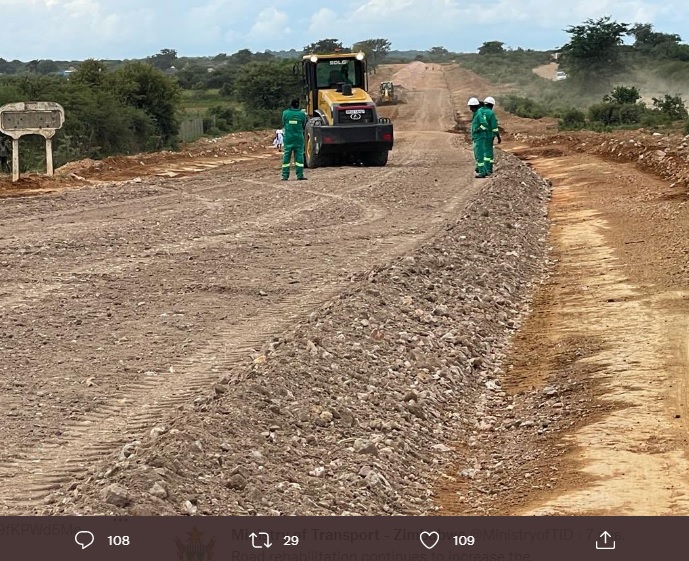 Строительство дороги, Зимбабве