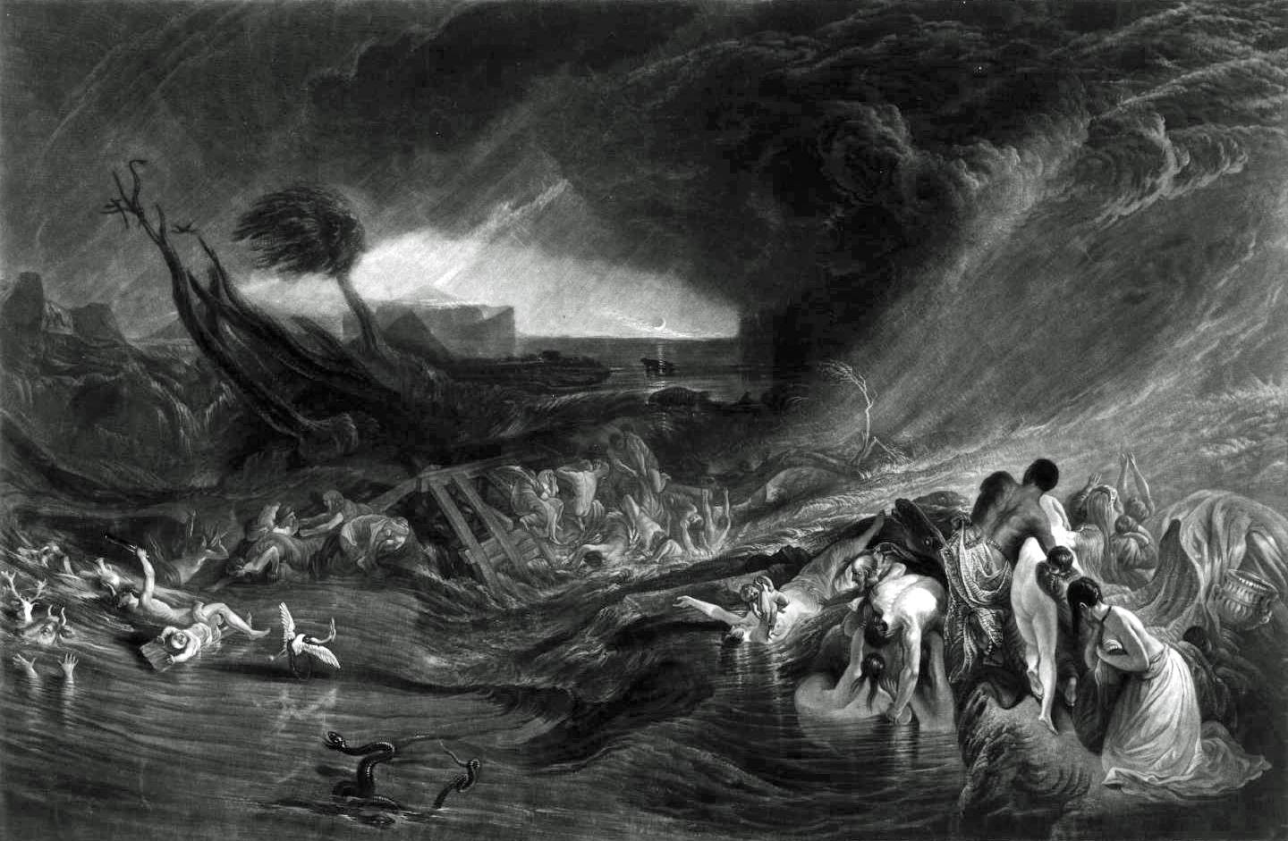Джозеф Мэллорд Уильям Тёрнер. Потоп (гравюра Дж. П. Куилли).1828 г.