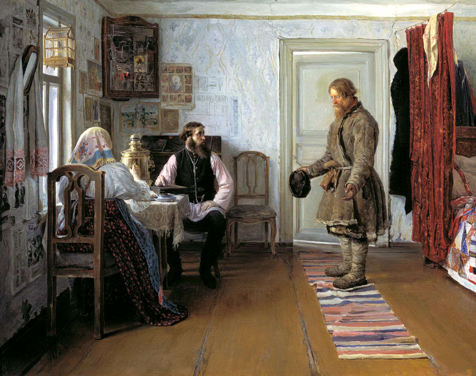 Иван Богданов. За расчётом. 1890