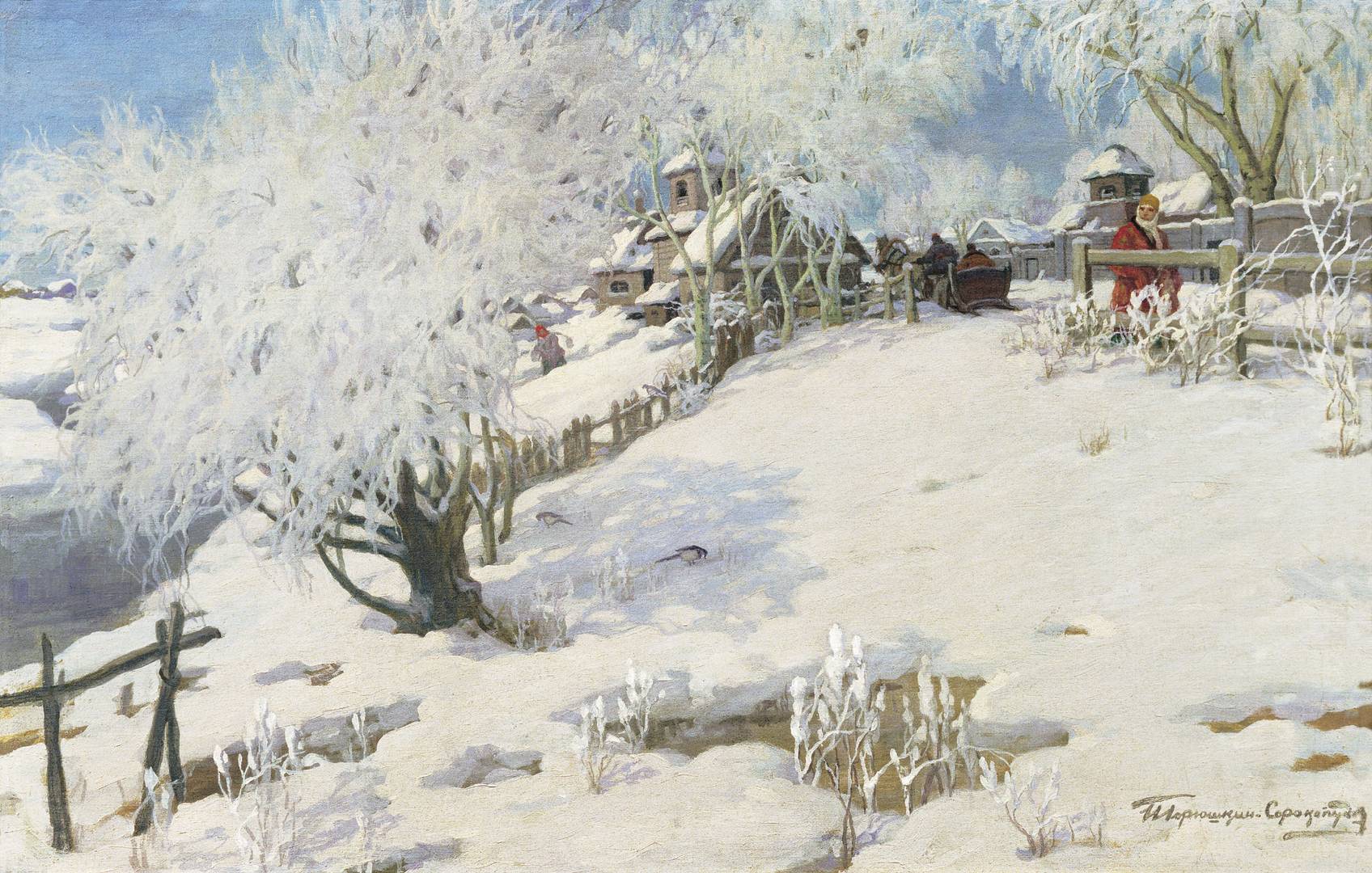 Горюшкин-Сорокопудов Иван. Солнце — на лето, зима — на мороз. 1910-е
