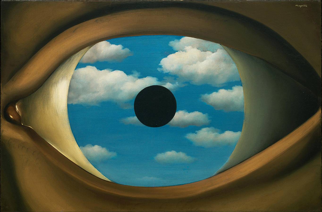 Рене Магритт. Фальшивое зеркало. 1928