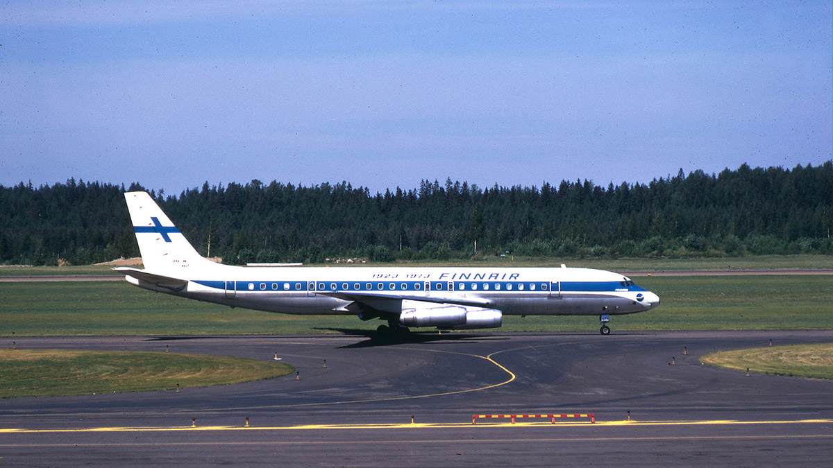Самолет Douglas DC-8 авиакомпании Finnair