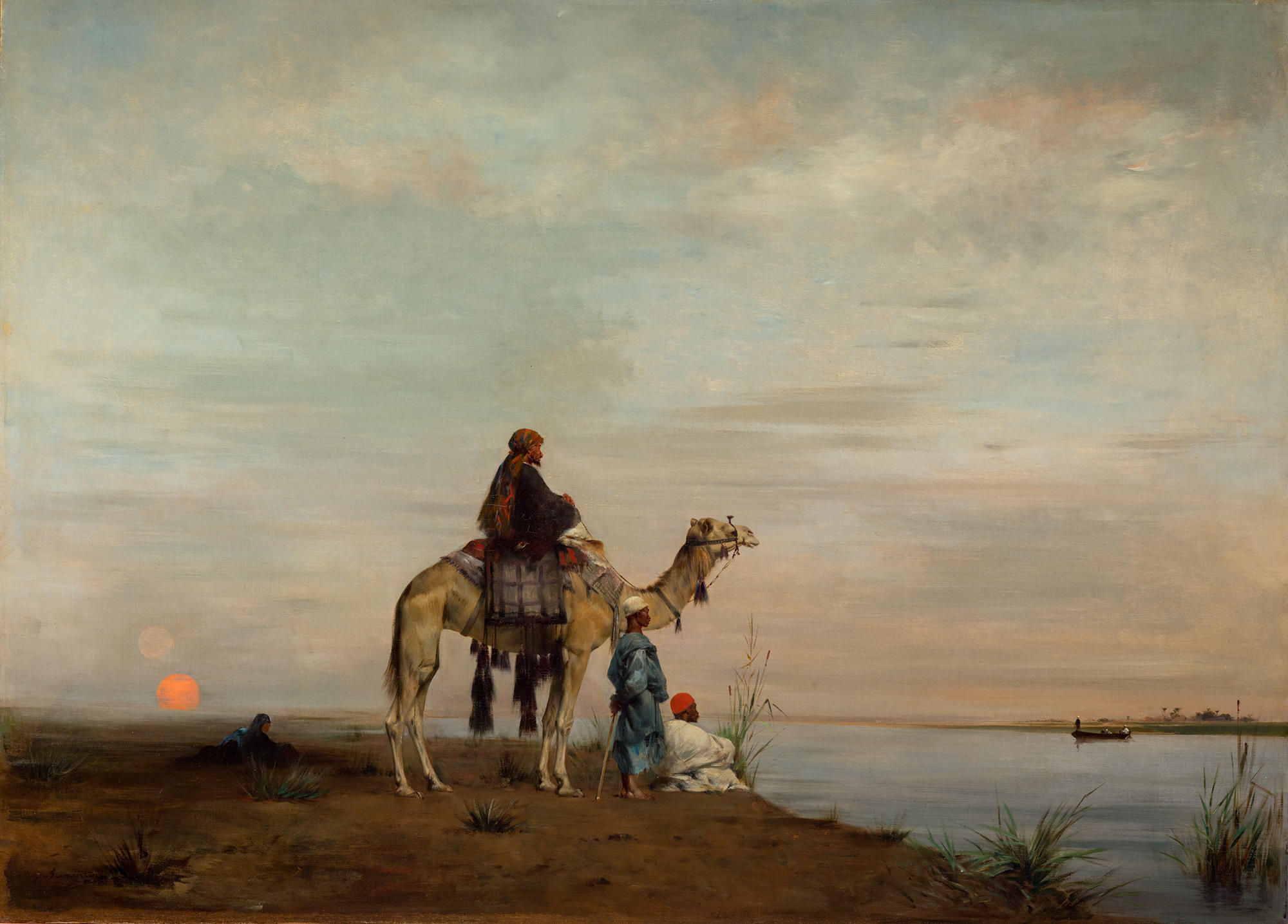 Эжен Фромантен. В ожидании переправы через Нил. 1872