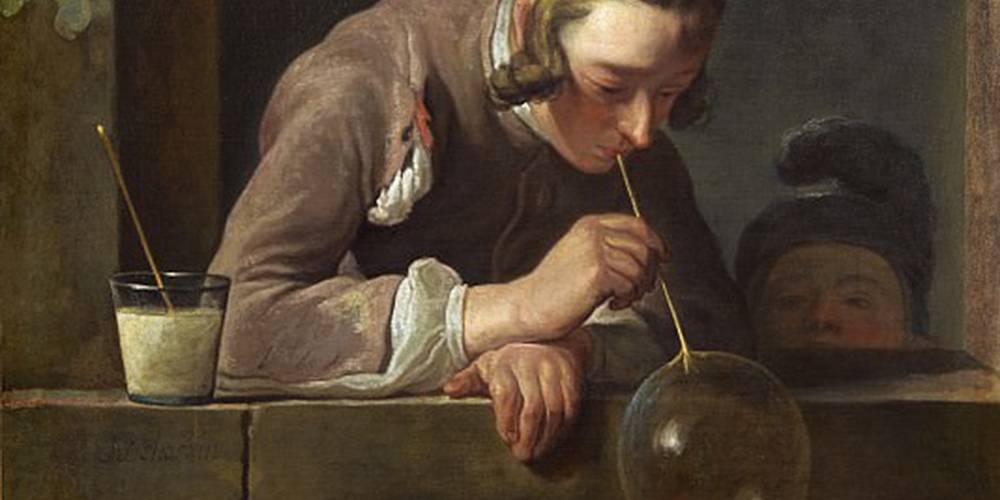 Жан-Симеон Шарден. Мыльные пузыри (фрагмент). 1734