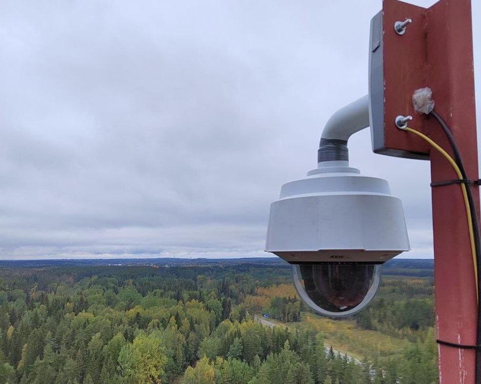 Видеокамера для мониторинга пожароопасной обстановки в лесах