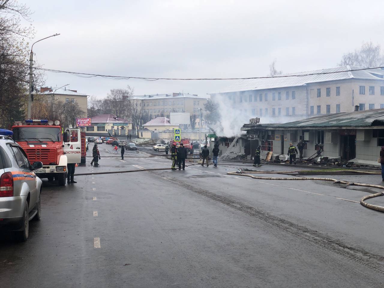 Пожар в ночном клубе «Полигон» в Костроме