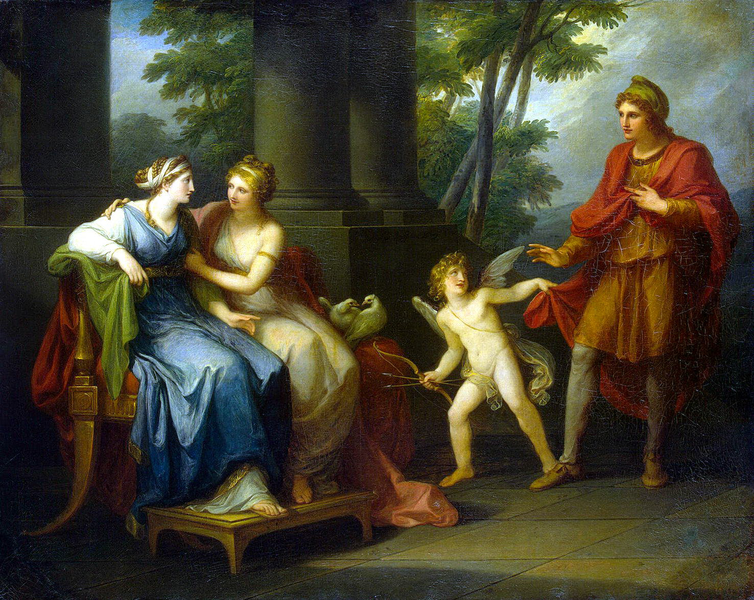 Ангелика Кауфман. Венера уговаривает Елену любить Париса. 1790