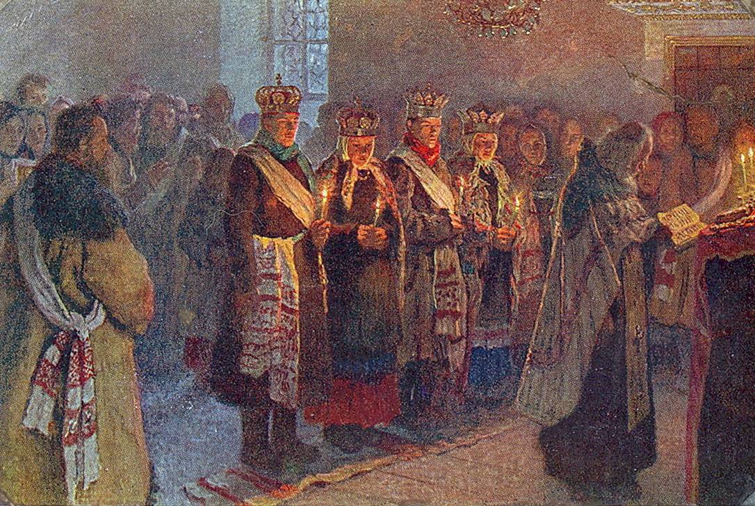 Н. П. Богданов-Бельский. Венчание. 1904