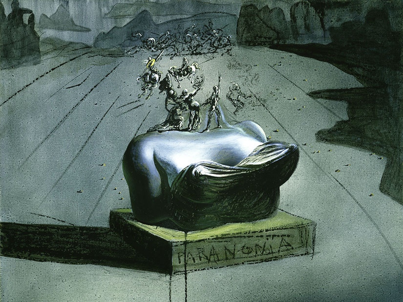 Сальвадор Дали. Паранойя (фрагмент). 1935