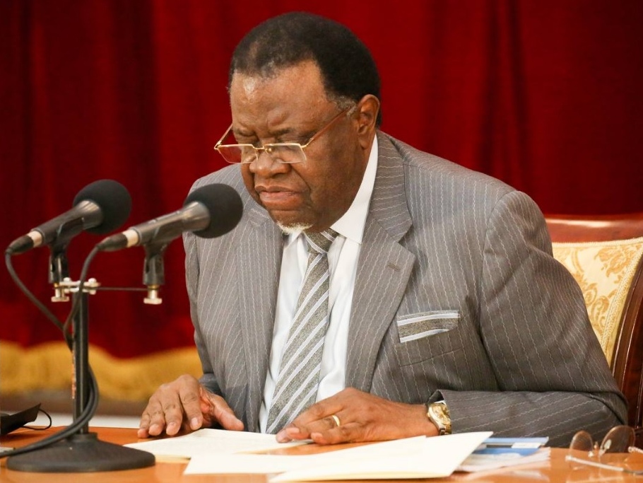 Президент Намибии Хаге Гейнгоб
