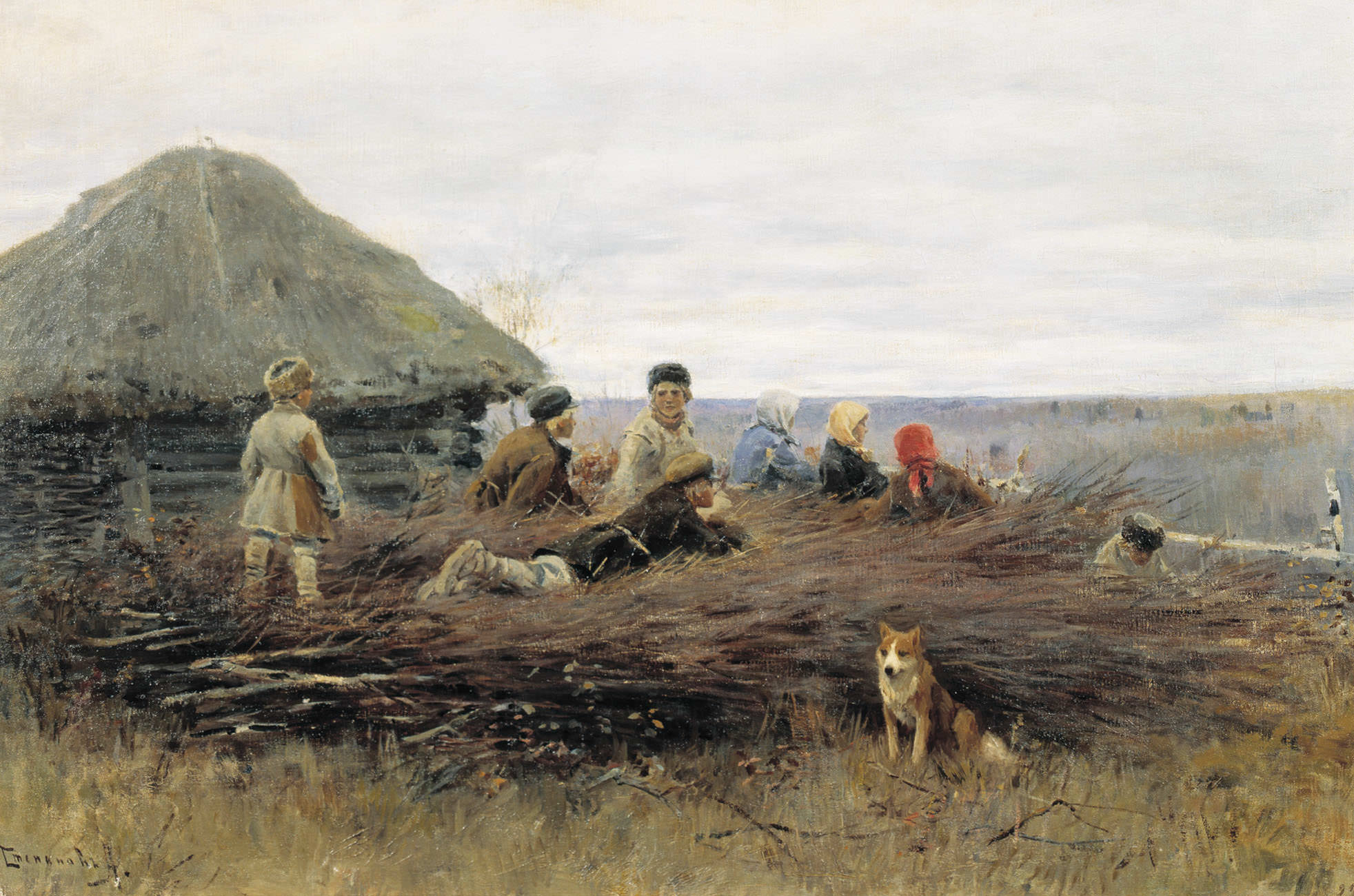 Алексей Степанов. Дети на хворосте. 1899