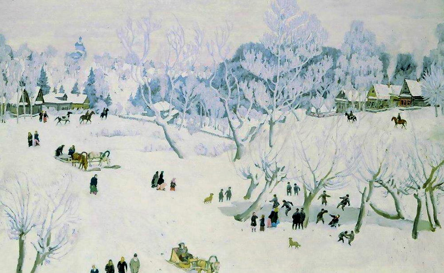 Константин Юон. Волшебница — зима. 1912