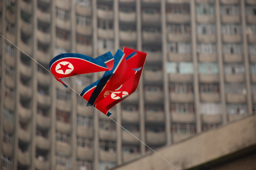 Флаги Северной Кореи, автор: (stephan) [fljckr], лицензия: CC BY SA 2.0