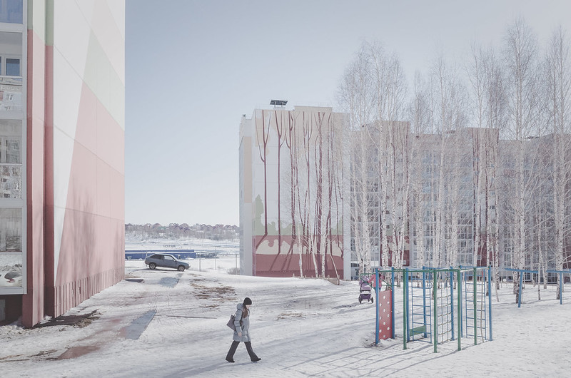 Двор многоквартирного дома в Томске