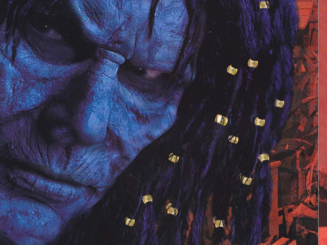 Фрагмент обложки видеоигры Planescape: Torment