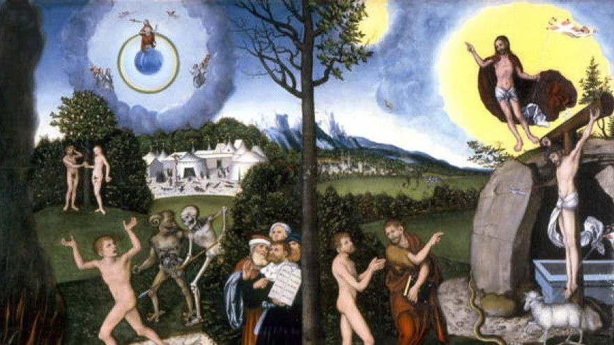 Лукас Кранах Старший. Гибель и спасение. 1529