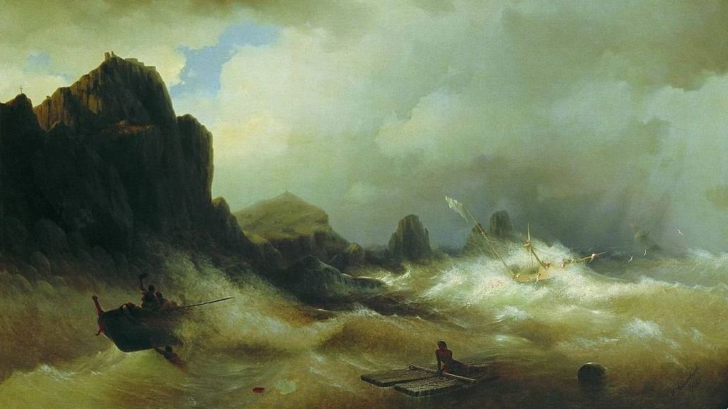Иван Айвазовский. Кораблекрушение. 1843