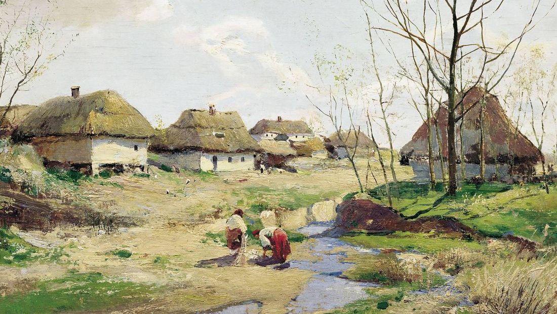 Сергей Васильковский.Весенний день на Украине.1883