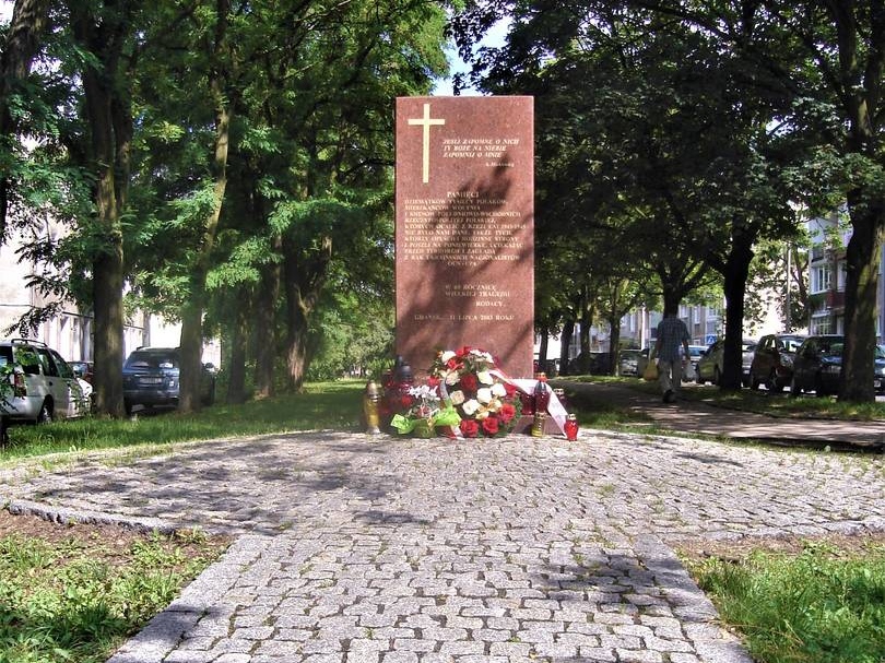 Памятник жертвам Волынской резни в Гданьске