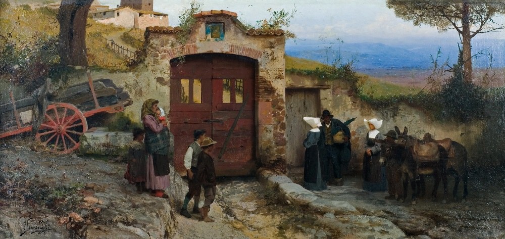 Генрих Семирадский. Приносящие утешение и помощь. 1885
