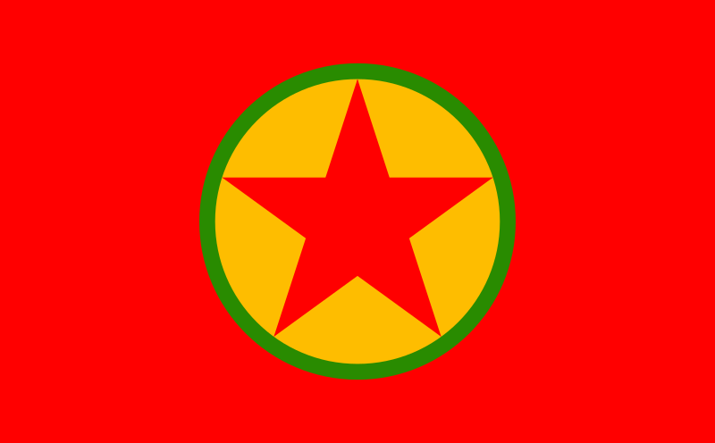 Флаг Рабочей партии Курдистана [(cc) Herrn]