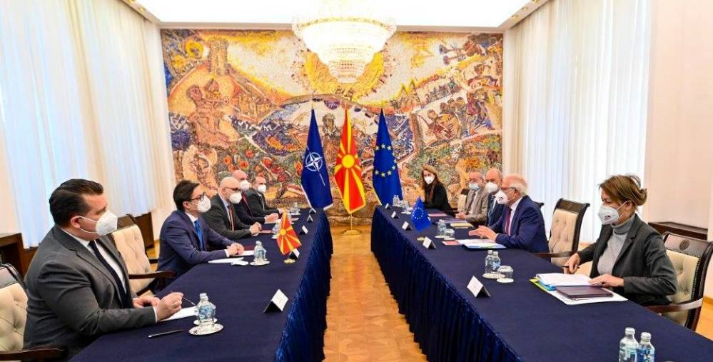 Встреча делегации ЕС с президентом Северной Македонии
