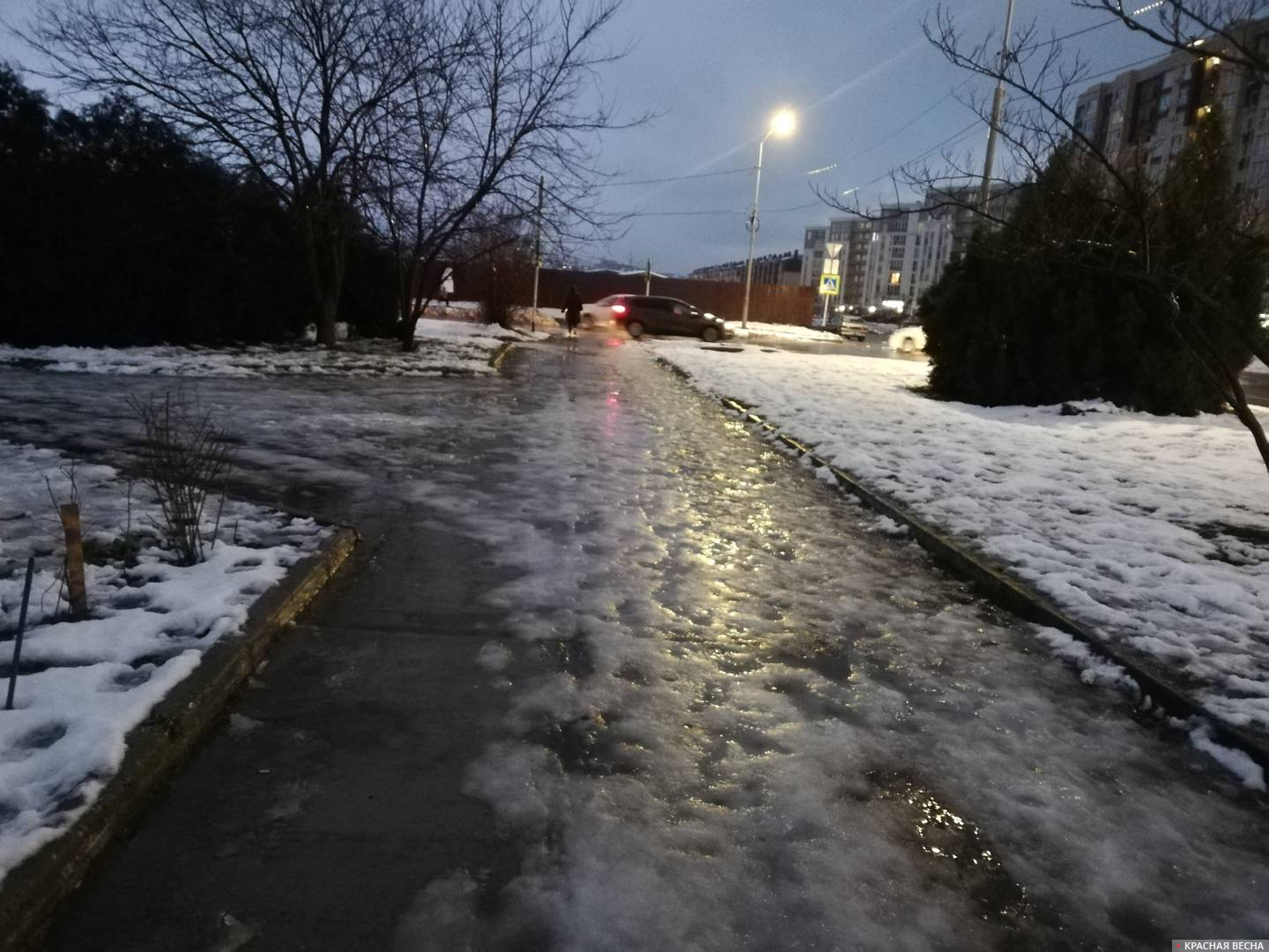 Ледяные улицы Анапы