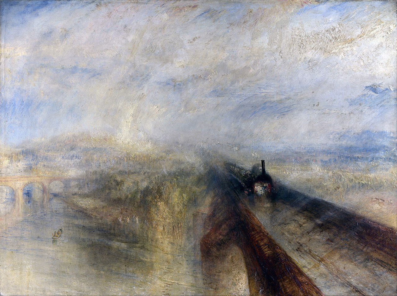 Уильям Тёрнер. Дождь, пар и скорость. Великая западная железная дорога. 1844