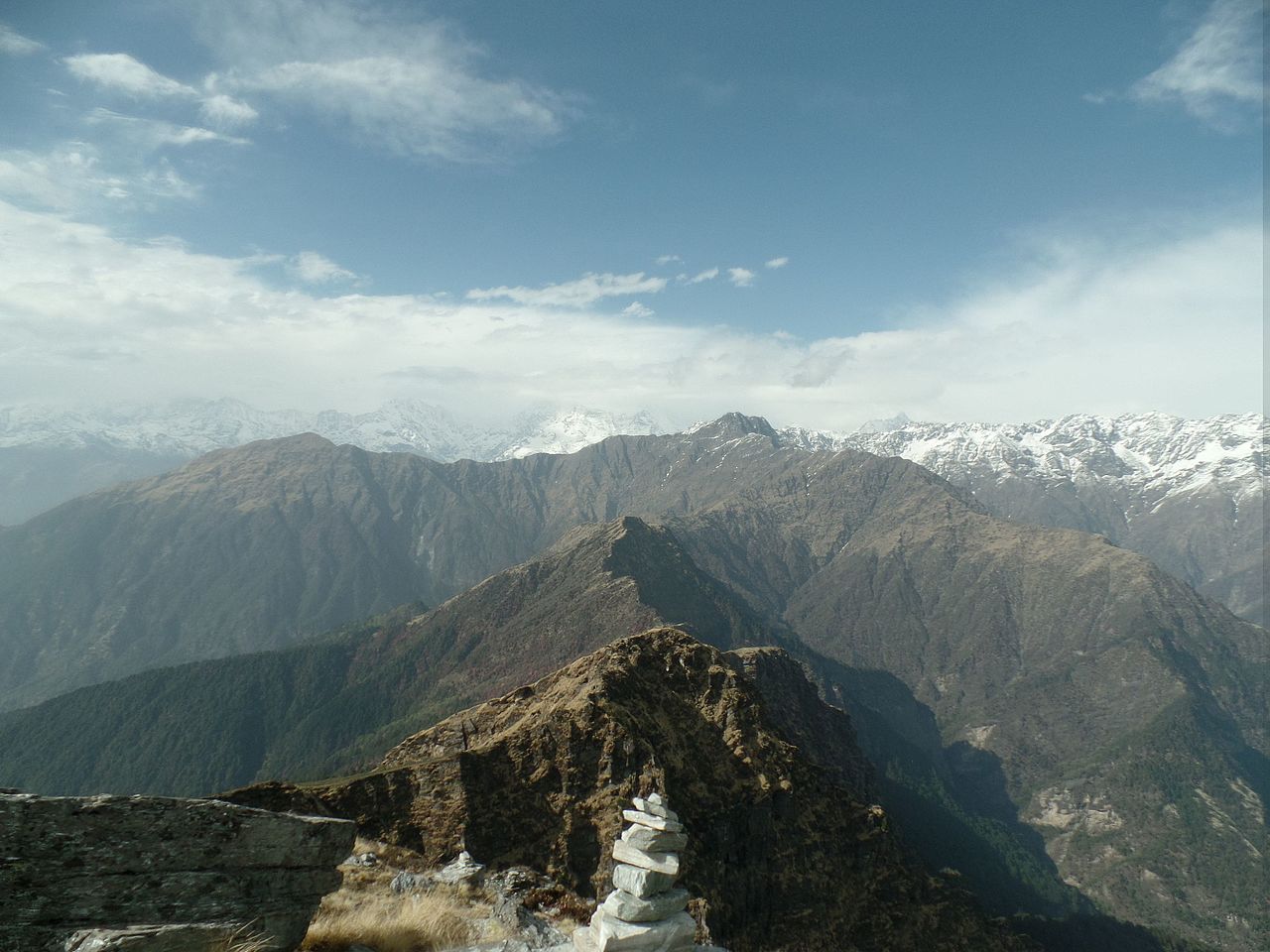 Вид на Гималаи