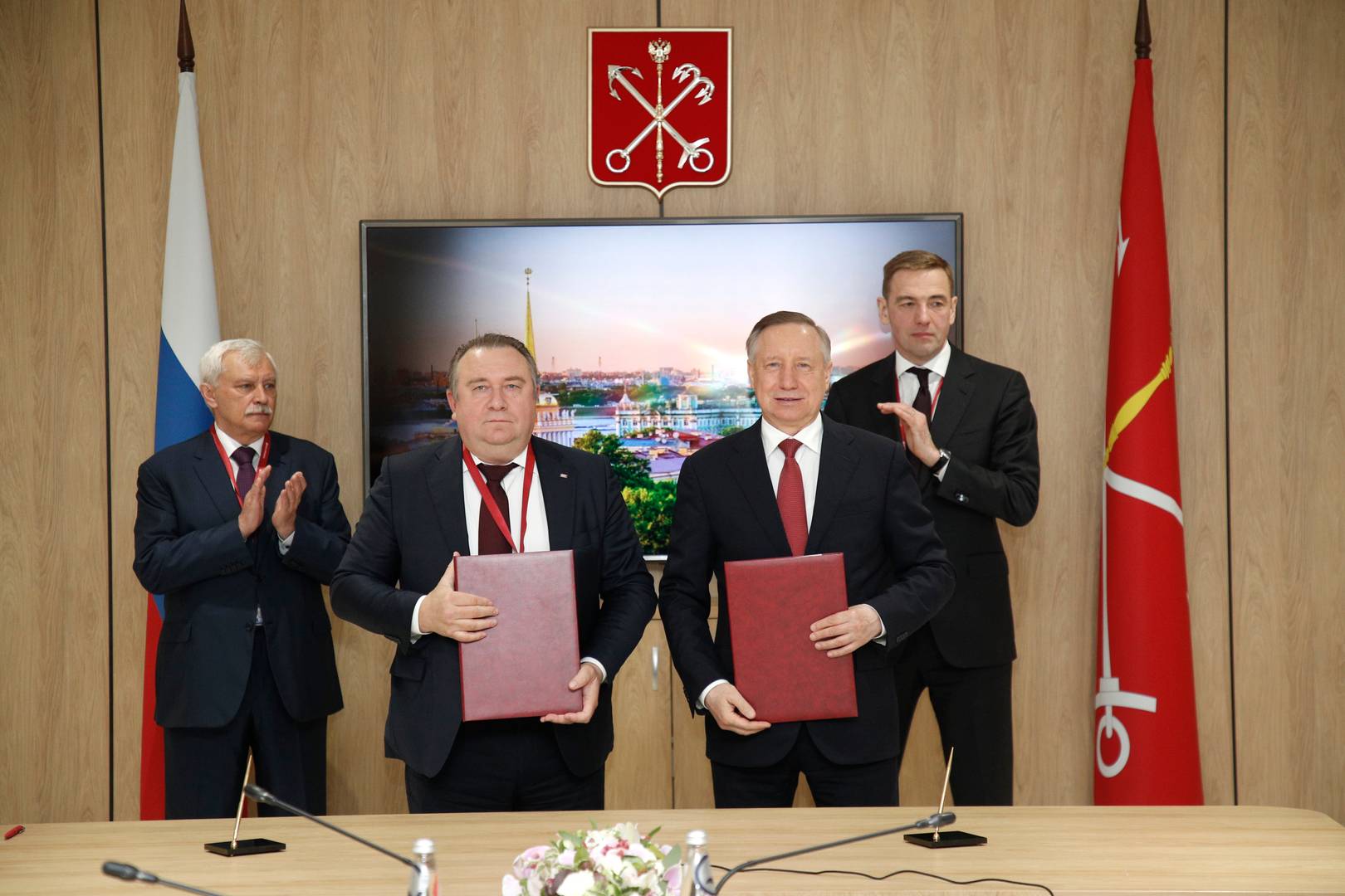 Подписание соглашения между АО «Объединенная судостроительная корпорация» и правительством Санкт-Петербурга на ПМЭФ-2022