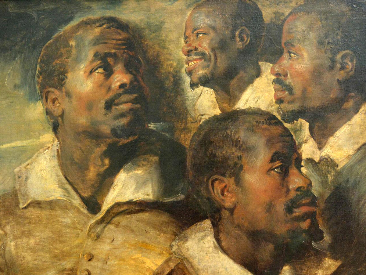 Питер Пауль Рубенс. Эскиз головы негра. 1625-1626