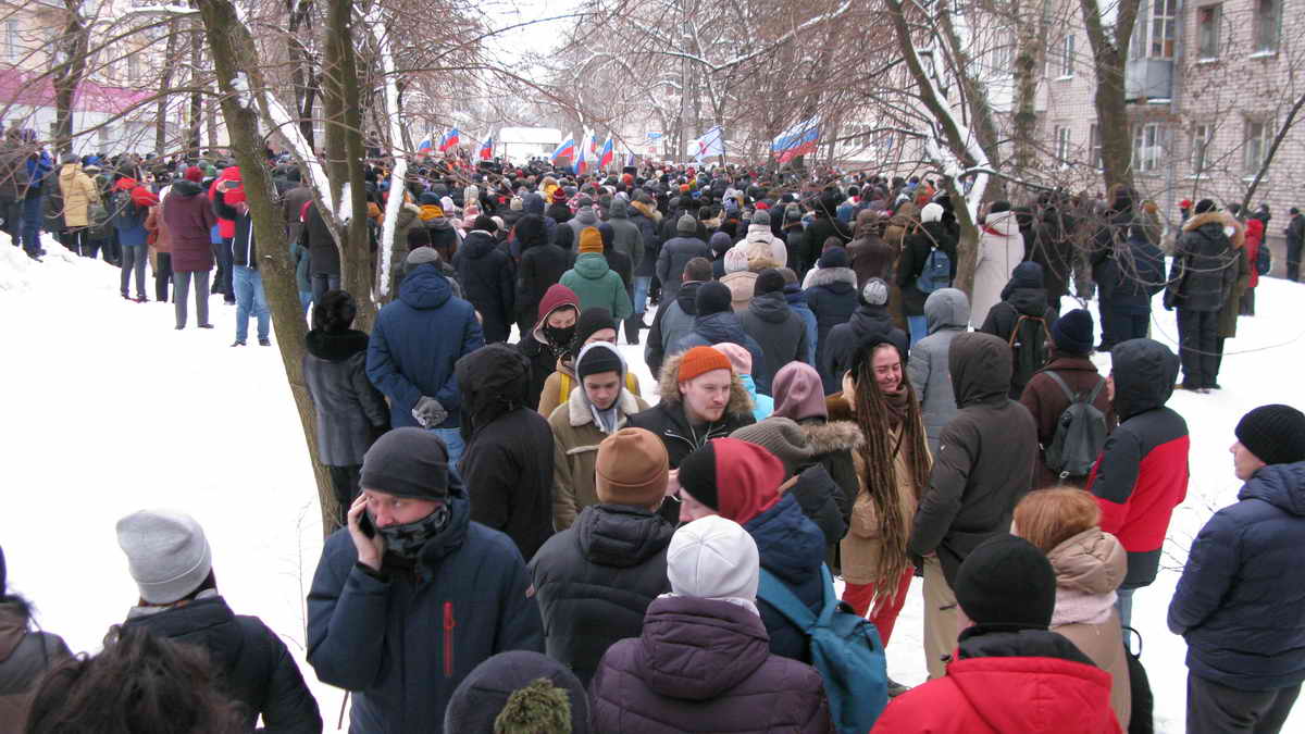 Вологда. Митинг в поддержку Алексея Навального 23 января 2021 года. @ Алексей Староверов