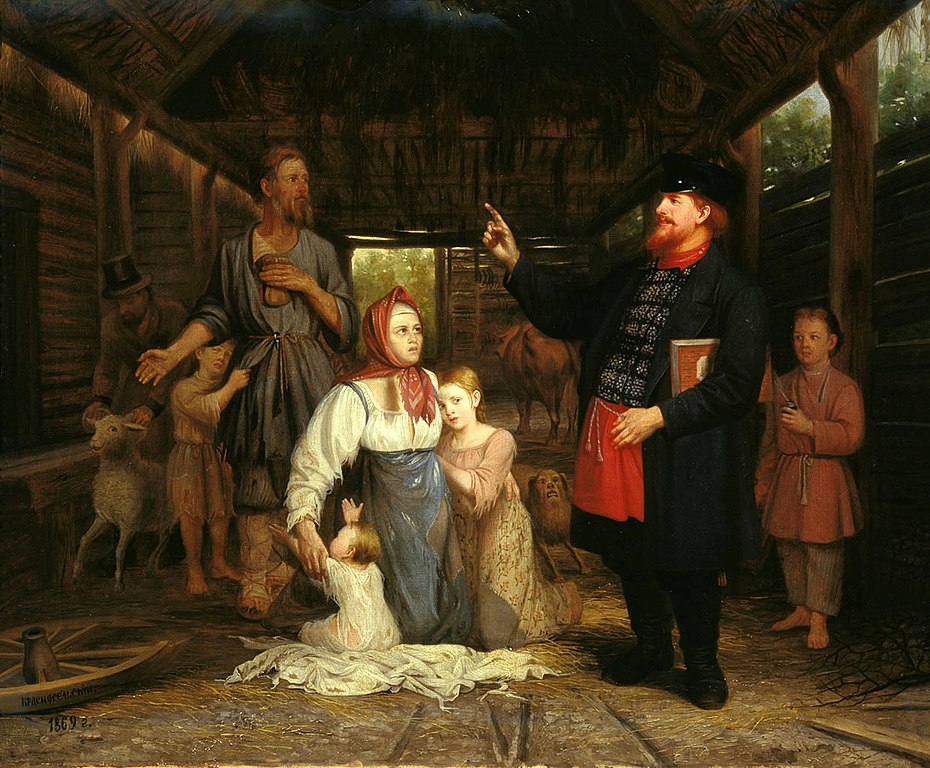 Красносельский Александр Андреевич. «Сбор недоимок».1869.