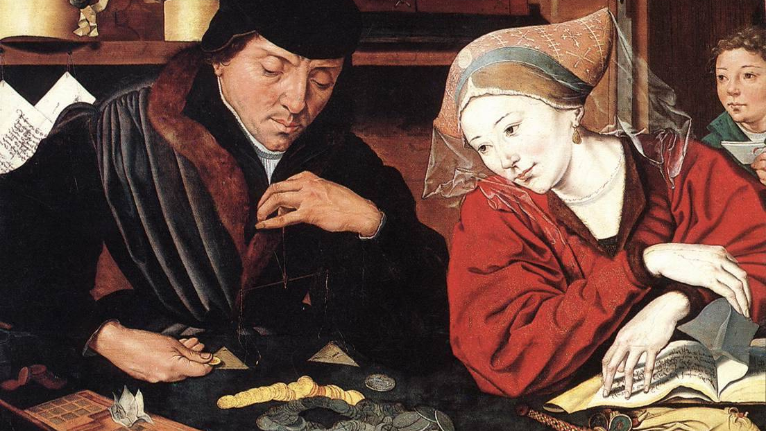 Мариус ван Реймерсвале. Банкир с женой. 1539