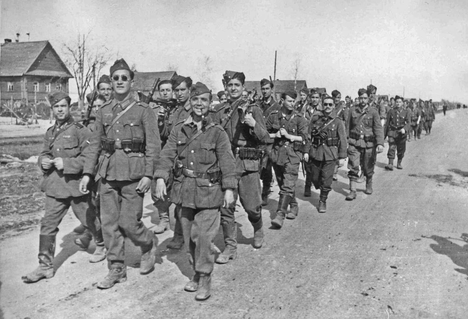 Испанские добровольцы вермахта на территории СССР. 1942