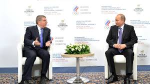 Встреча президента РФ В.Путина с главой МОК Томасом Бахом