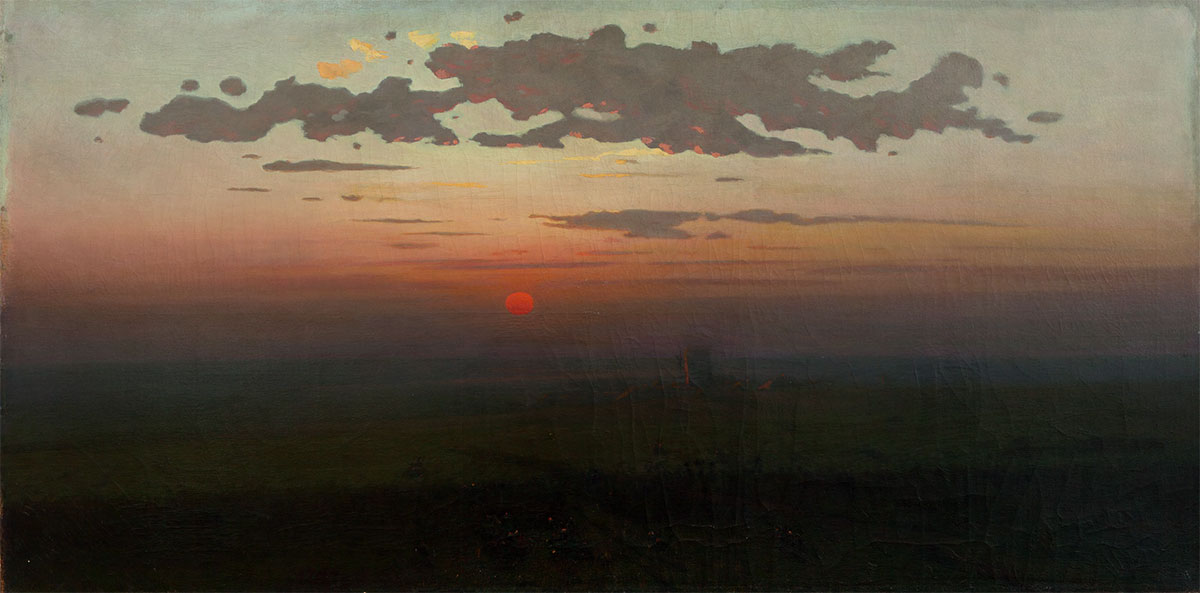 Архип Куинджи. Закат в степи. 1900 