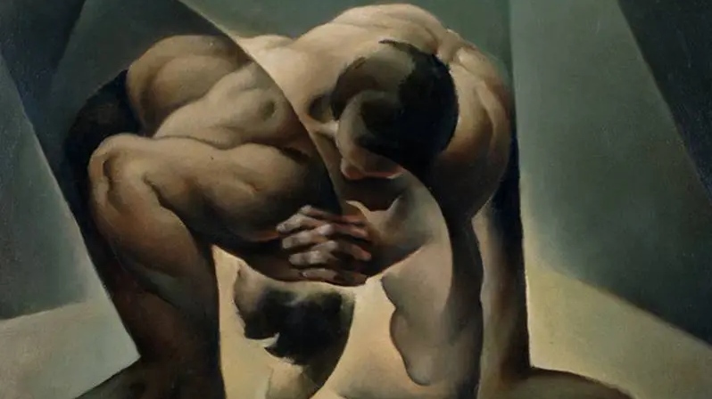 Туллио Крали. Греко-римская борьба. (фрагмент) 1935