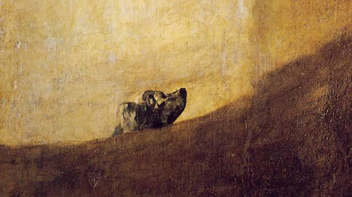 Франсиско Гойя. Собака. 1823