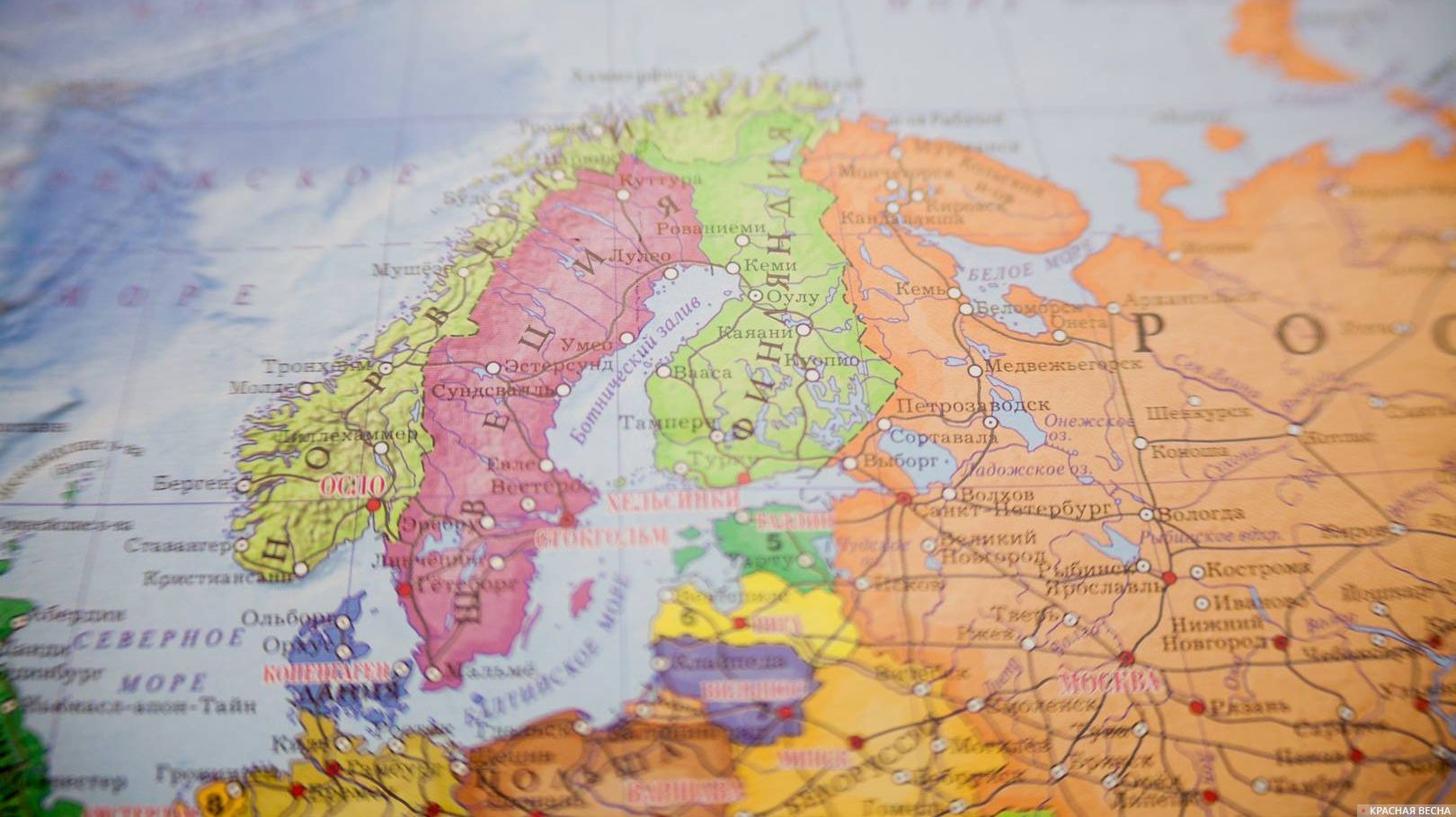 Скандинавия Швеция Норвегия Финляндия Карта мир