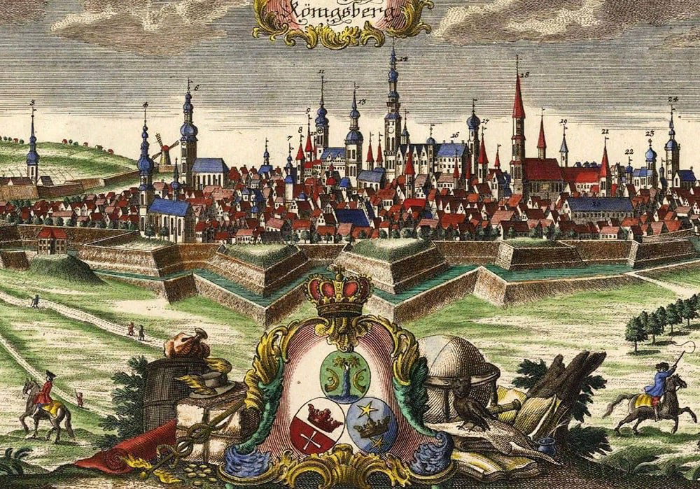 Кёнигсберг. Гравюра. 1740